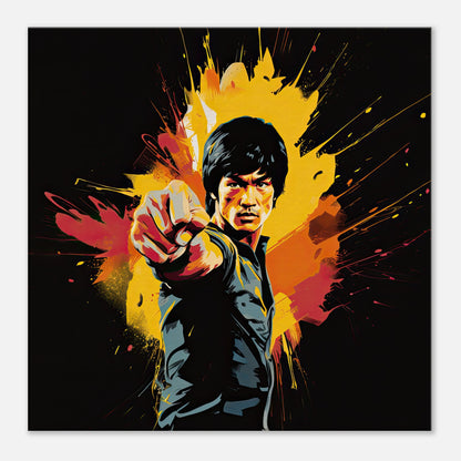 Bruce Lee Artwork AllStyleArt Thick 60x60 cm / 24x24" 