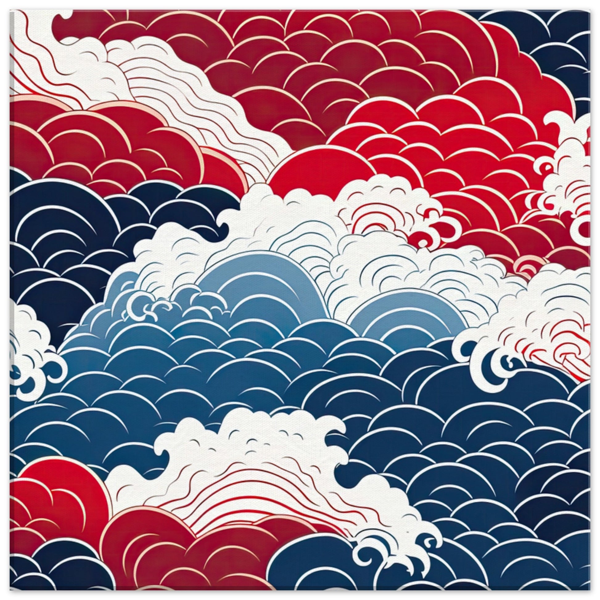 Seigaiha Clouds Pattern Artwork All Style Art   