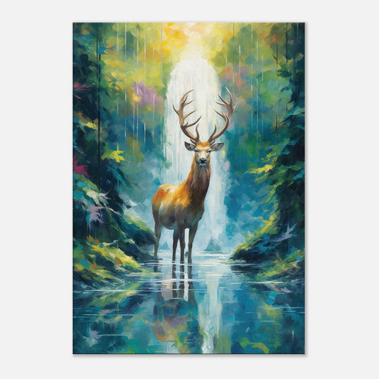 The Stag Observes Artwork AllStyleArt 70x100 cm / 28x40"  
