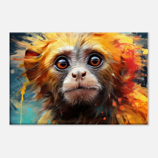 Baby Golden Tamarin Monkey Artwork AllStyleArt Slim 20x30 cm / 8x12" 