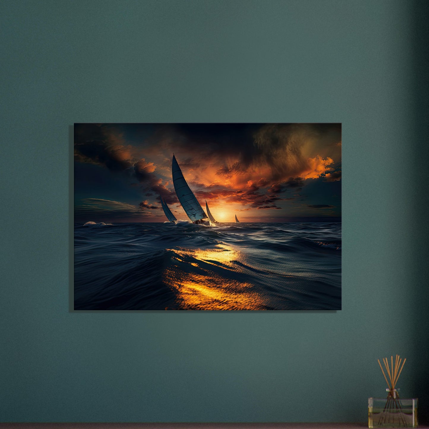 Sail Into The Sunset Print Material AllStyleArt   