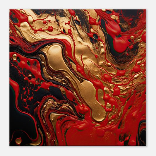 Lava and Gold #2 Artwork All Style Art Thick 60x60 cm / 24x24" 