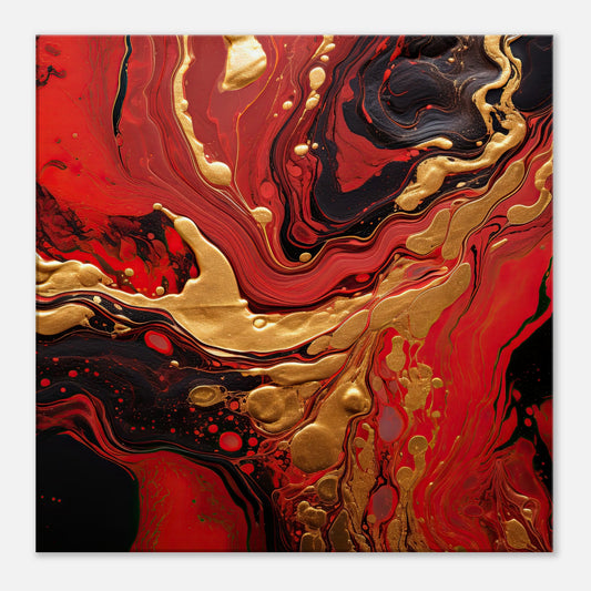 Lava and Gold #1 Artwork All Style Art Thick 60x60 cm / 24x24" 