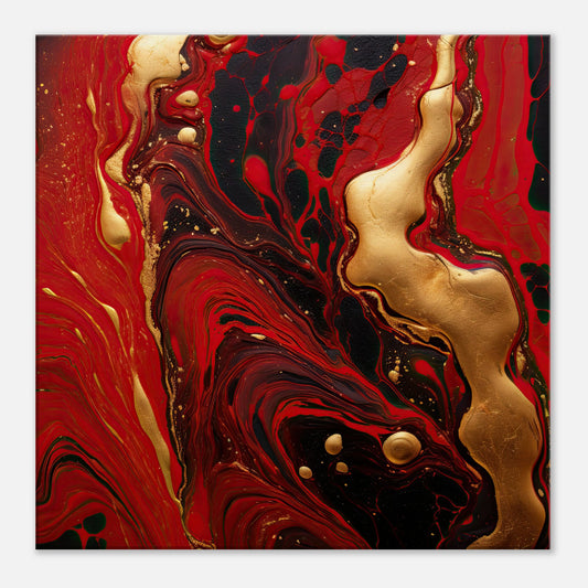 Lava and Gold #4 Artwork All Style Art Thick 60x60 cm / 24x24" 