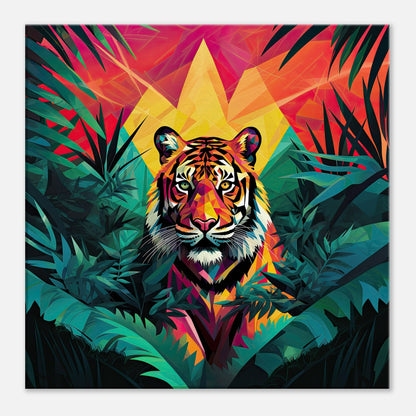 Tiger Spots It's Prey Artwork All Style Art Thick 50x50 cm / 20x20" 