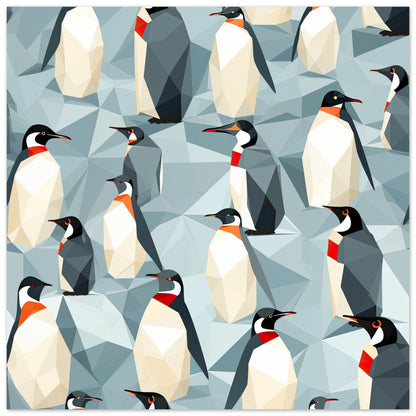 Penguin Convention Artwork AllStyleArt Matte Poster 40x40 cm / 16x16" 