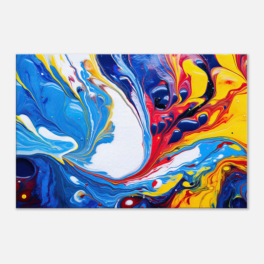 Vivid Pour Artwork AllStyleArt Thick 60x90 cm / 24x36" 