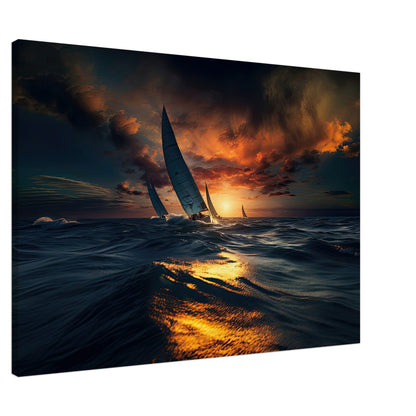 Sail Into The Sunset Print Material AllStyleArt   