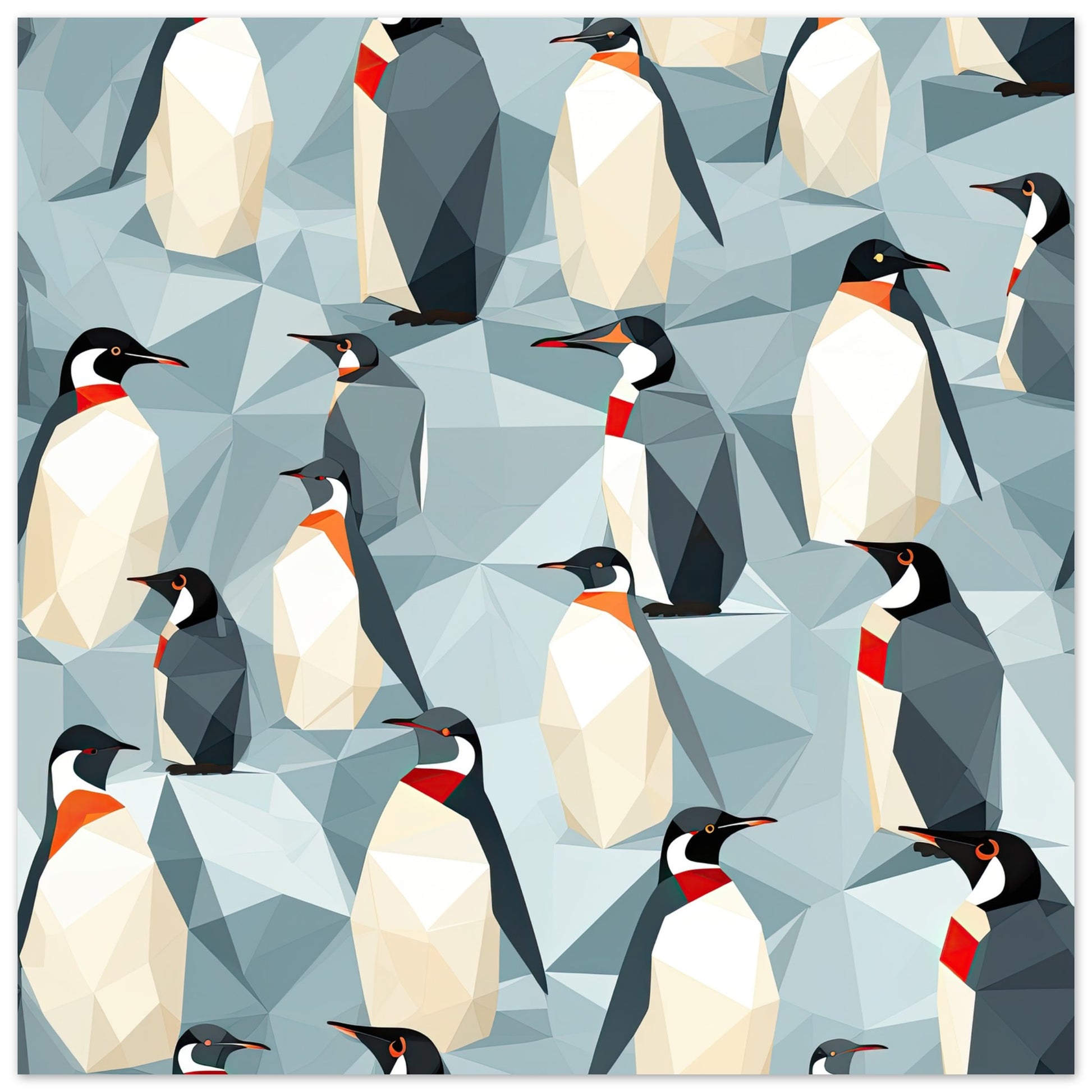 Penguin Convention Artwork AllStyleArt Matte Poster 50x50 cm / 20x20" 
