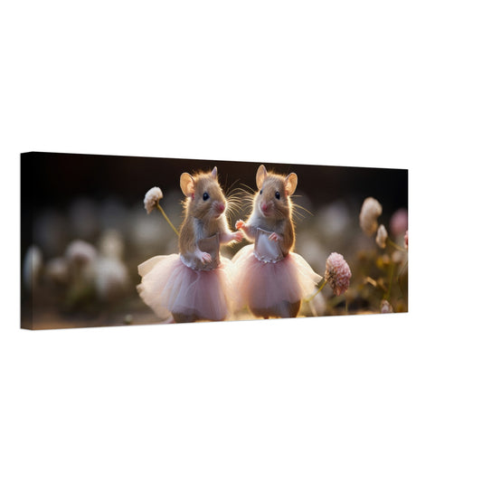 Ballerina Mice 1 Artwork AllStyleArt Slim 20x60 cm / 8x24" 