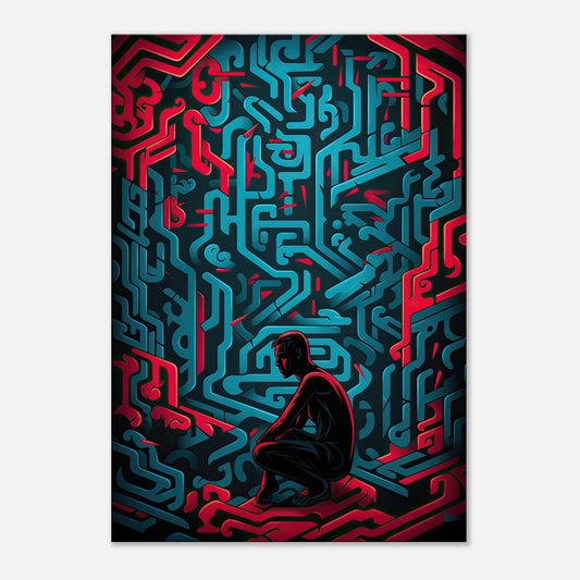 Thought Maze Artwork AllStyleArt 70x100 cm / 28x40"  