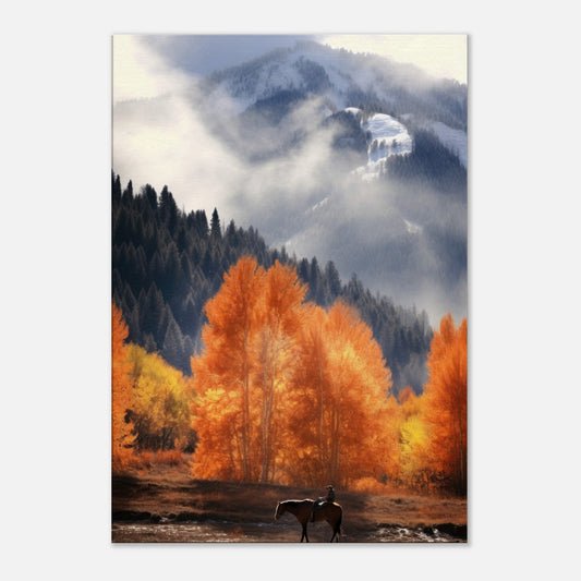Autumn By The Peak Artwork AllStyleArt 70x100 cm / 28x40"  
