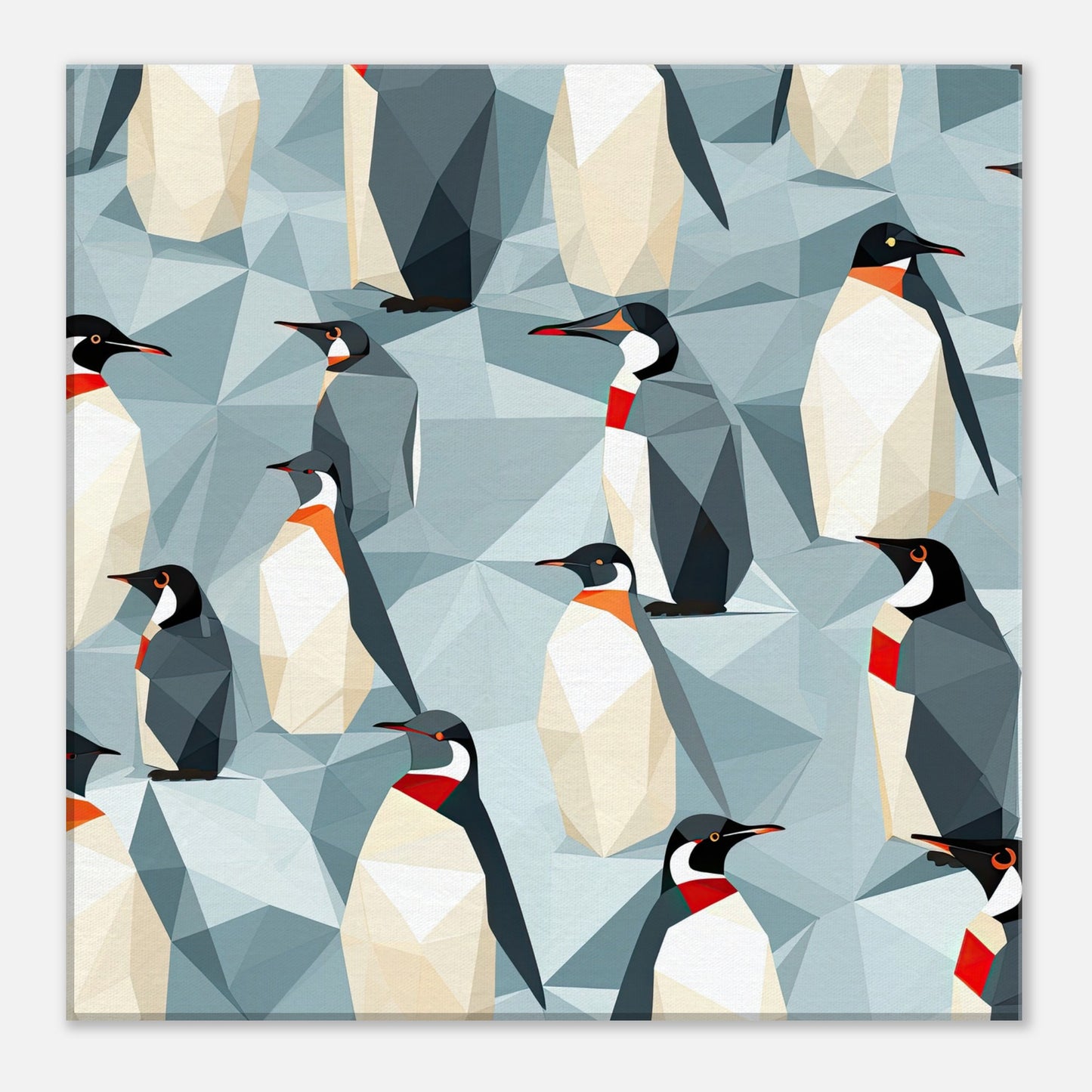 Penguin Convention Artwork AllStyleArt Canvas 40x40 cm / 16x16" 