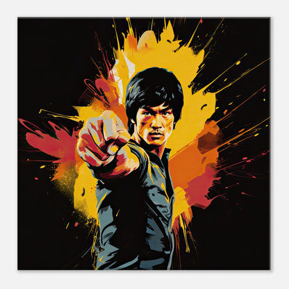 Bruce Lee Artwork AllStyleArt Slim 30x30 cm / 12x12" 