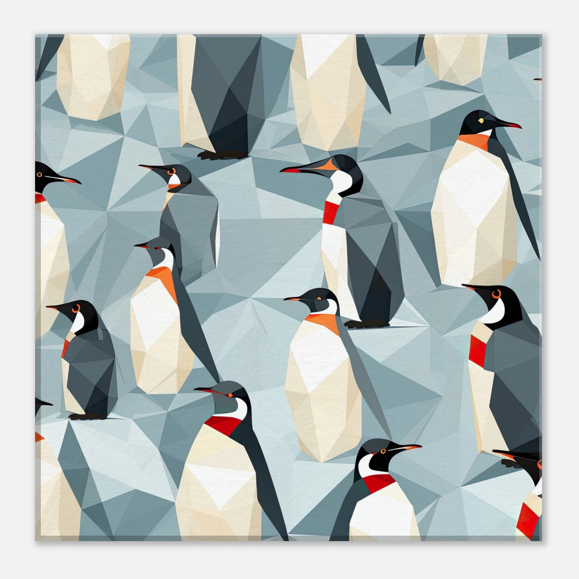Penguin Convention Artwork AllStyleArt Canvas 30x30 cm / 12x12" 