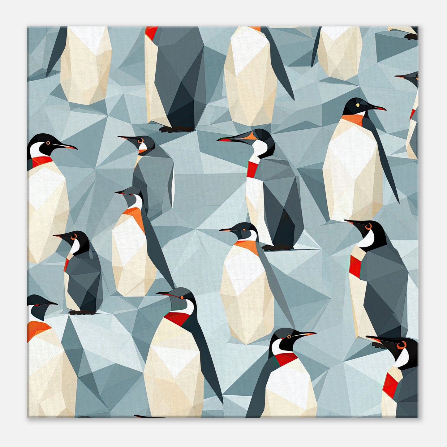 Penguin Convention Artwork AllStyleArt Canvas 60x60 cm / 24x24" 