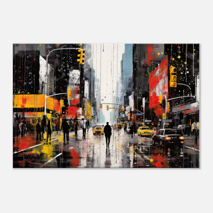 Paint Drizzle City #1 Artwork AllStyleArt Thick 40x60 cm / 16x24" 