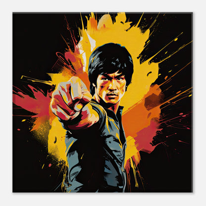 Bruce Lee Artwork AllStyleArt Slim 20x20 cm / 8x8" 
