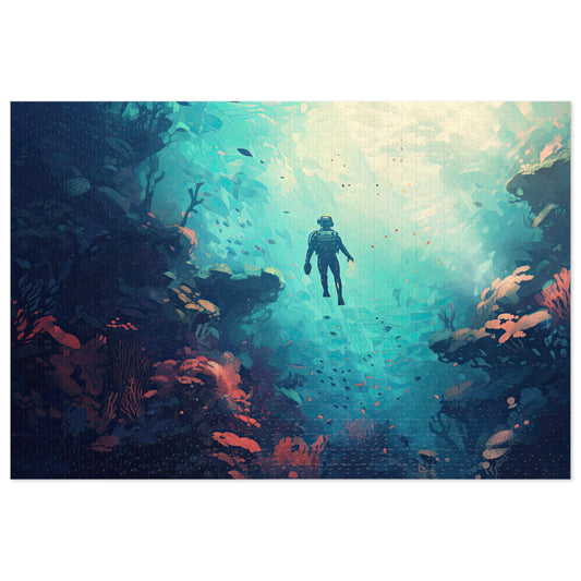 Under The Sea #1 Jigsaw Puzzle (500 or 1000 Piece) Puzzle AllStyleArt 1,000 Piece  