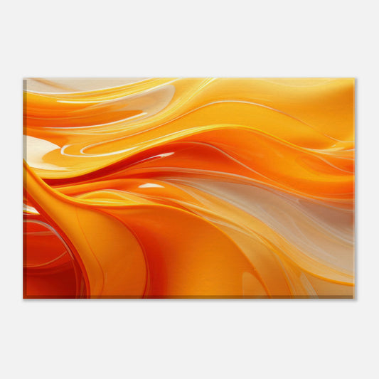 Translucent Orange Waves Print Material AllStyleArt Slim 20x30 cm / 8x12″ 