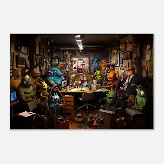 Office of Monsters #1 Artwork All Style Art Thick 60x90 cm / 24x36" 