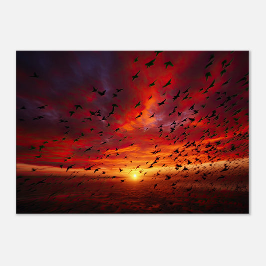 Sunset Flight Artwork AllStyleArt Thick 70x100 cm / 28x40" 