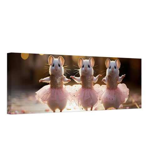 Ballerina Mice 2 Artwork AllStyleArt Slim 20x60 cm / 8x24" 