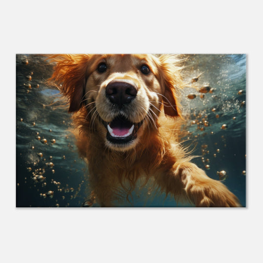 Doggo Swim Artwork AllStyleArt Slim 30x45 cm / 12x18" 
