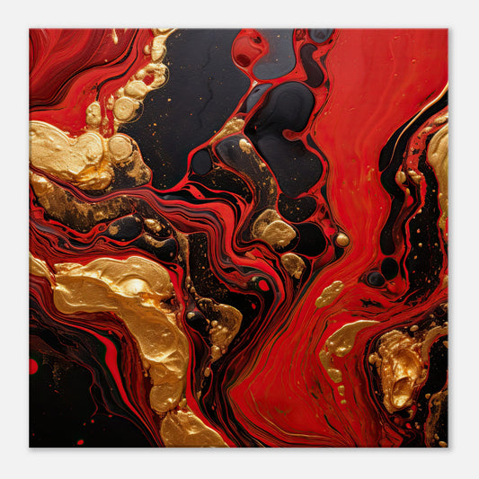 Lava and Gold #3 Artwork All Style Art Thick 60x60 cm / 24x24" 